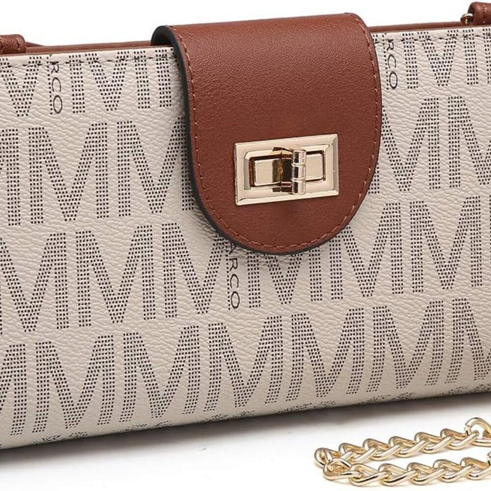 Women Small Vegan Leather Crossbody Bag Wallet Purse Clutch Credit Card Holder